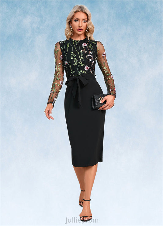 Lily Scoop Elegant Sheath/Column Polyester Dresses DQP0022374