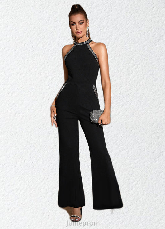 Phoenix Sequins High Neck Elegant Jumpsuit/Pantsuit Polyester Maxi Dresses DQP0022438